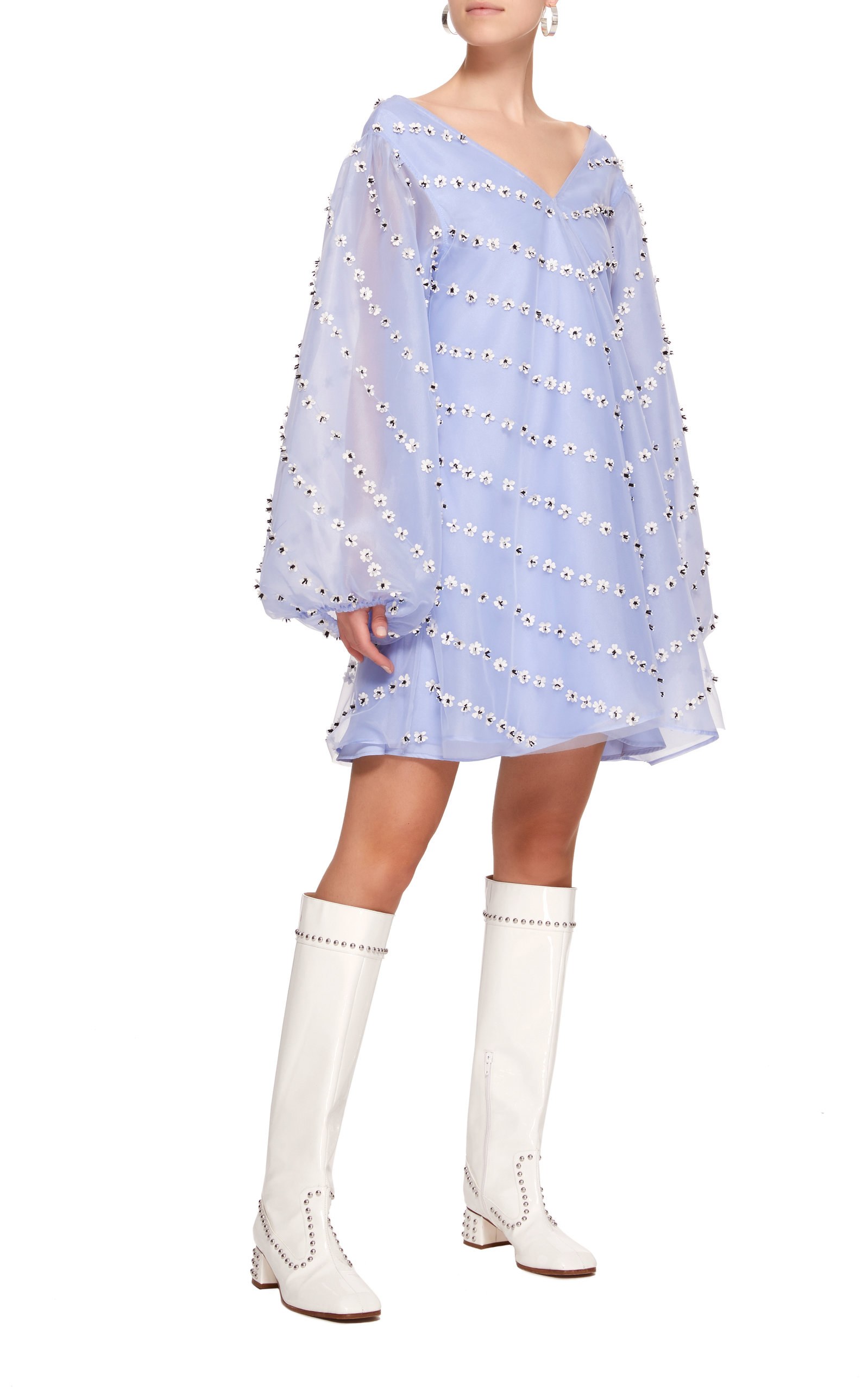 ganni rosenfeld mini dress