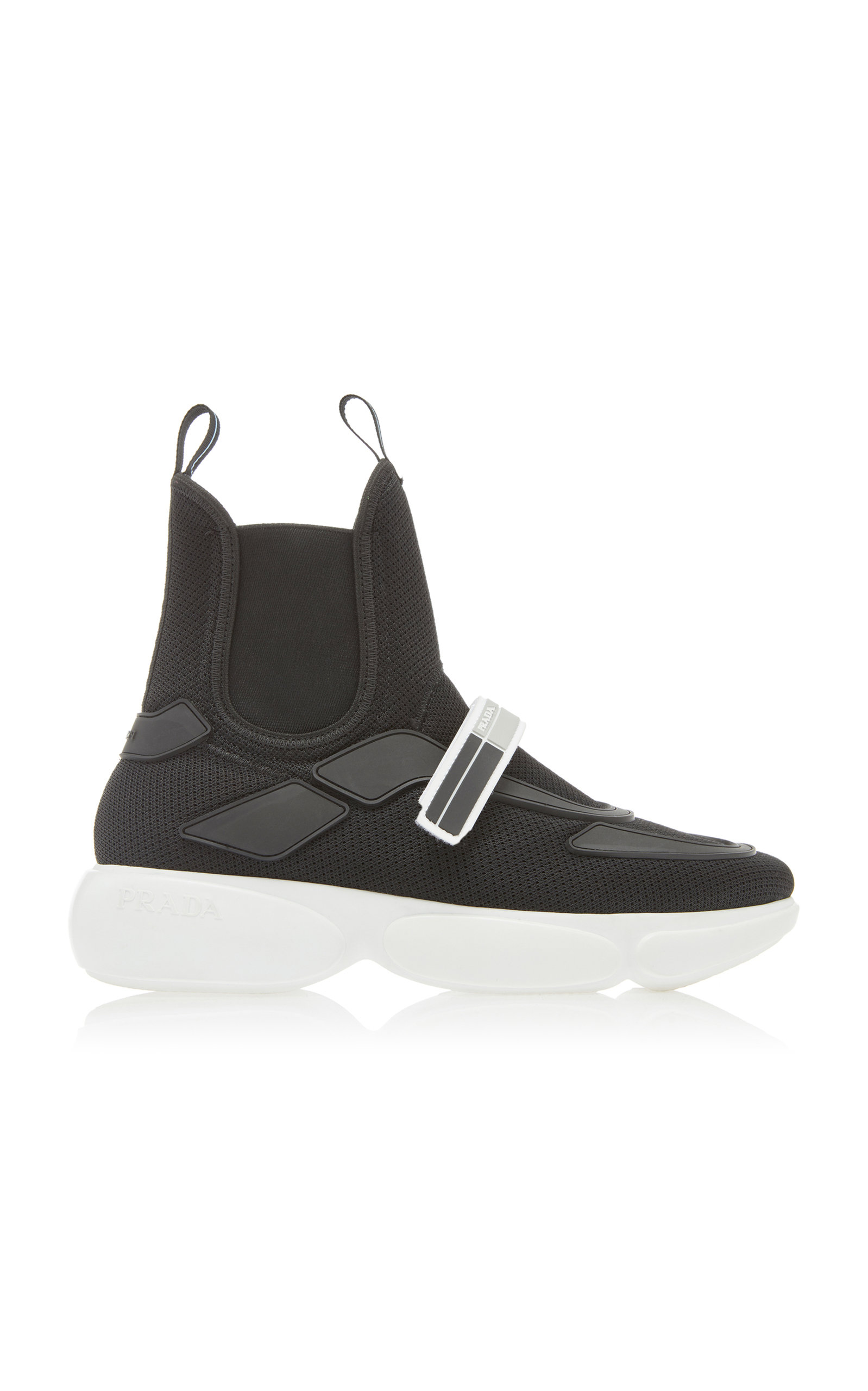 Prada - Women's Tronchetti Sneakers  - Black/white - Moda Operandi