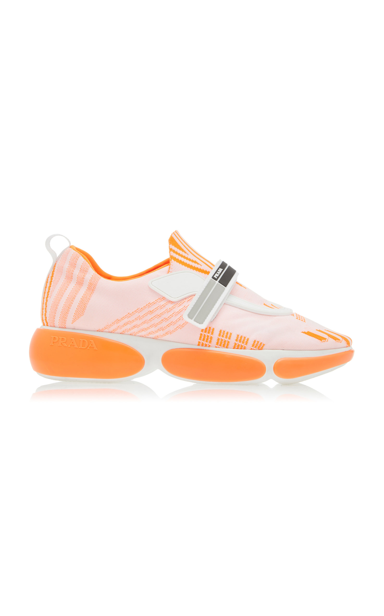 Prada - Women's Allacciate Sneakers   - Orange - IT 36 - Moda Operandi