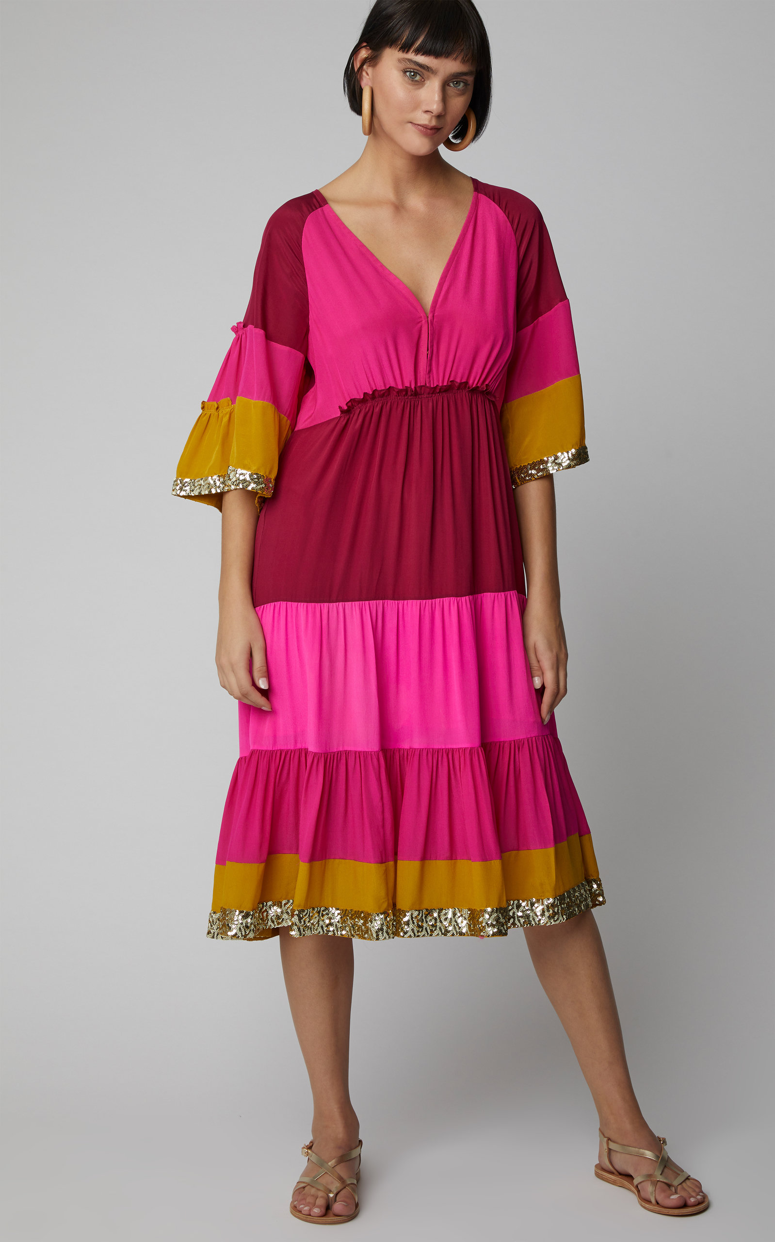velvet fiona midi dress