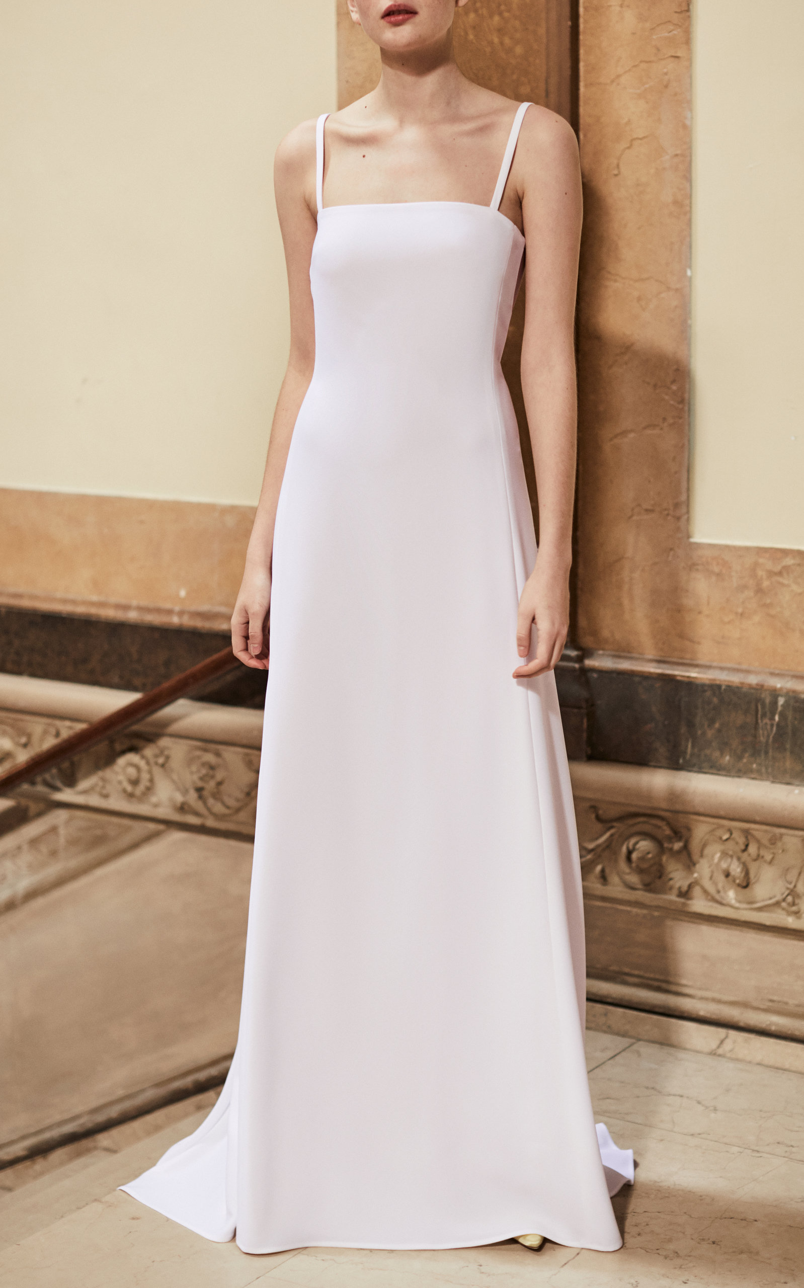 carolina herrera white gown