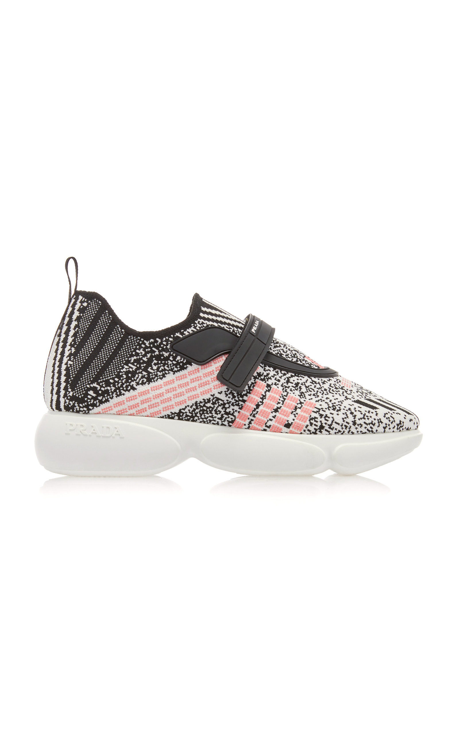 Prada - Women's Cloudbust Metallic Stretch-Knit Sneakers - Multi - IT 35 - Moda Operandi