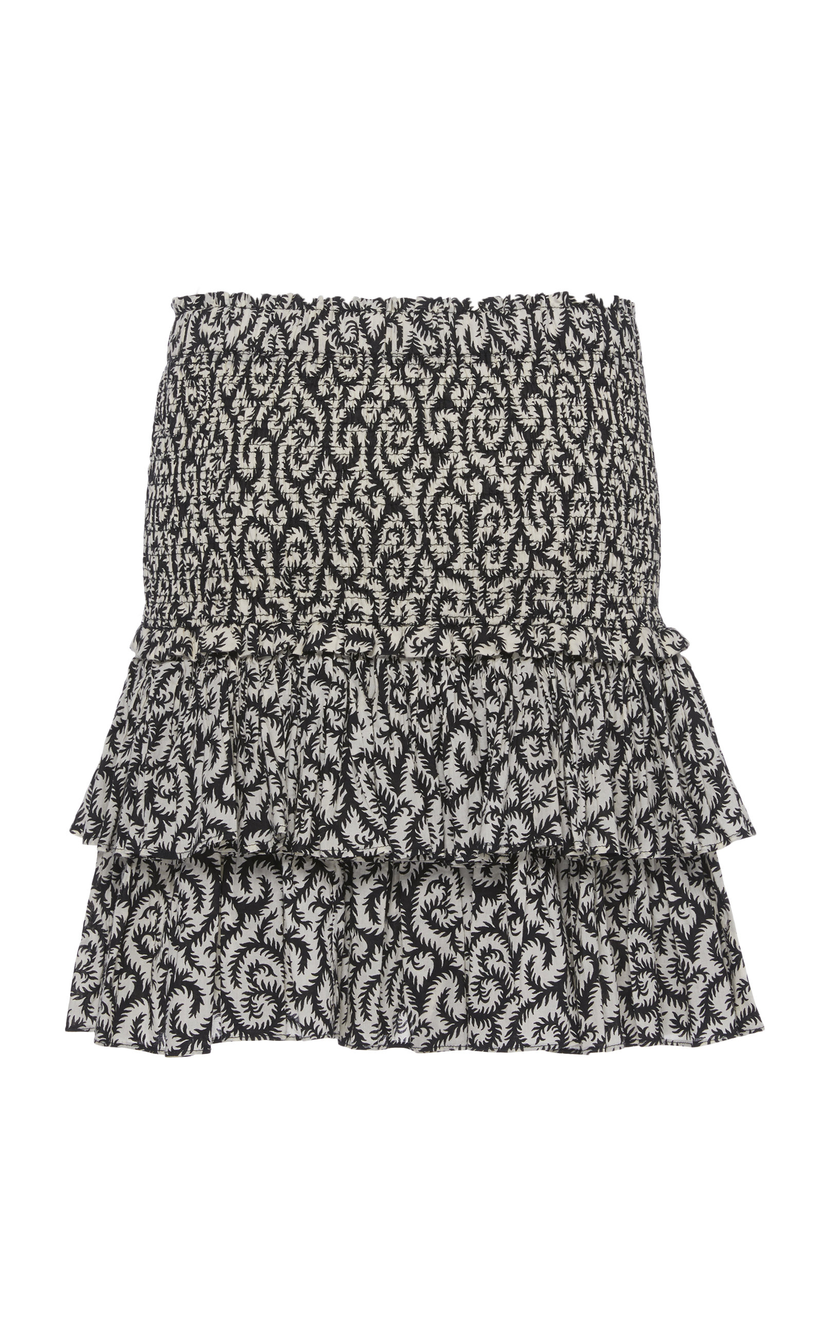 Naomi Printed Tiered Mini Skirt by Isabel Marant | Moda Operandi