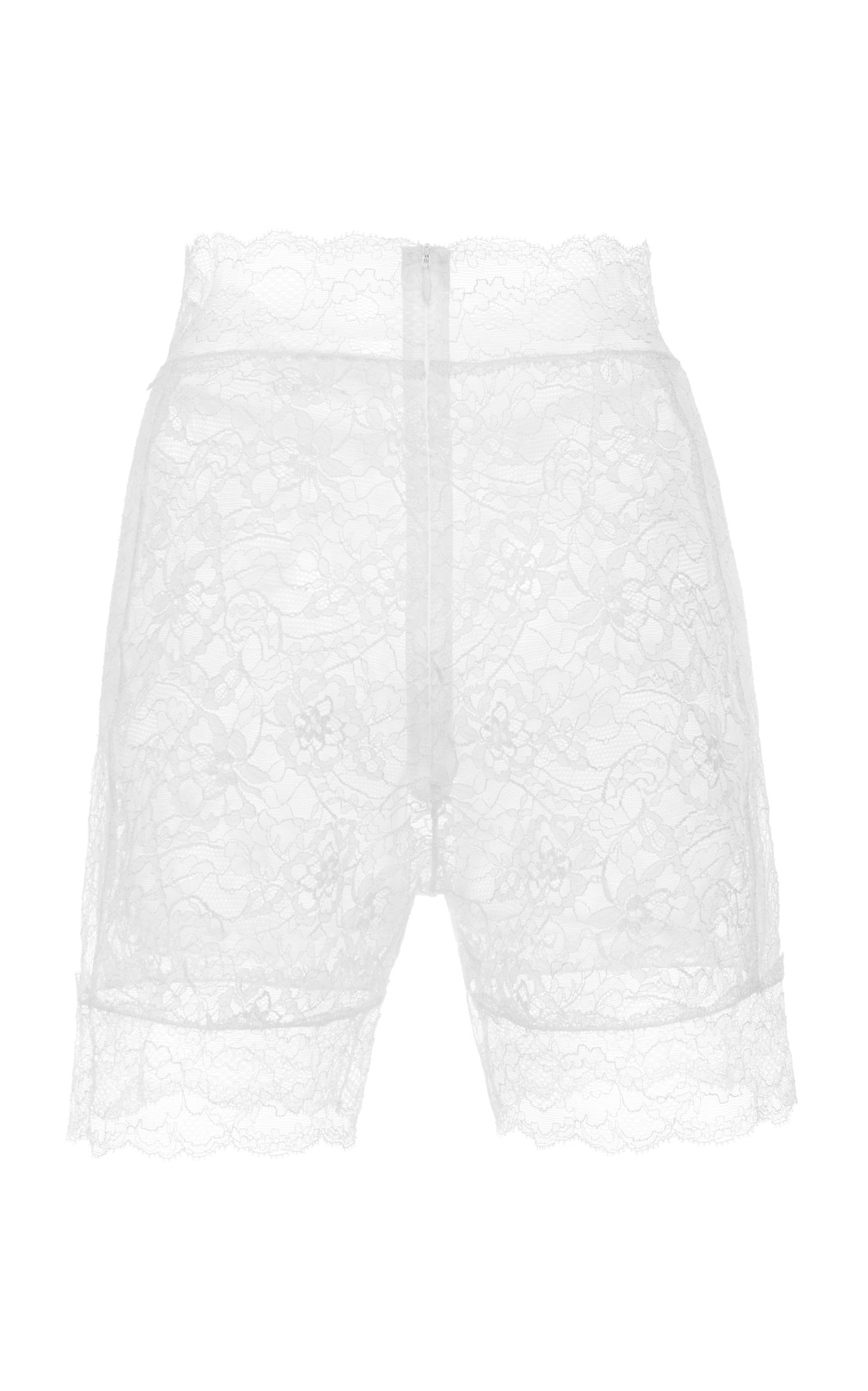 white lace cycling shorts