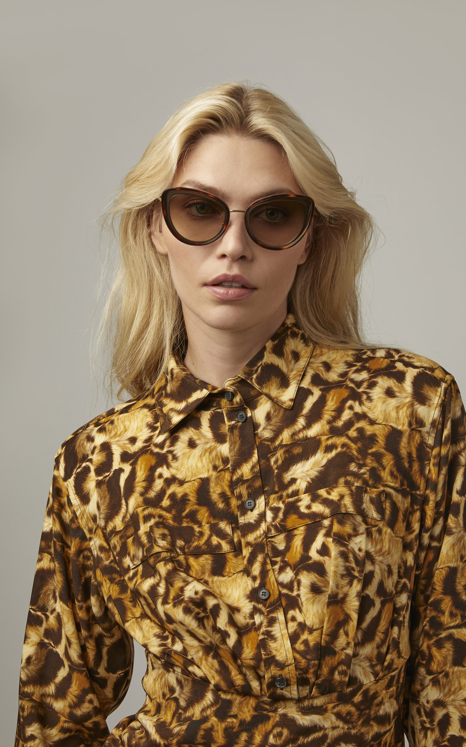 Tortoiseshell Acetate Cat Eye Sunglasses By Alexander Mcqueen Moda Operandi