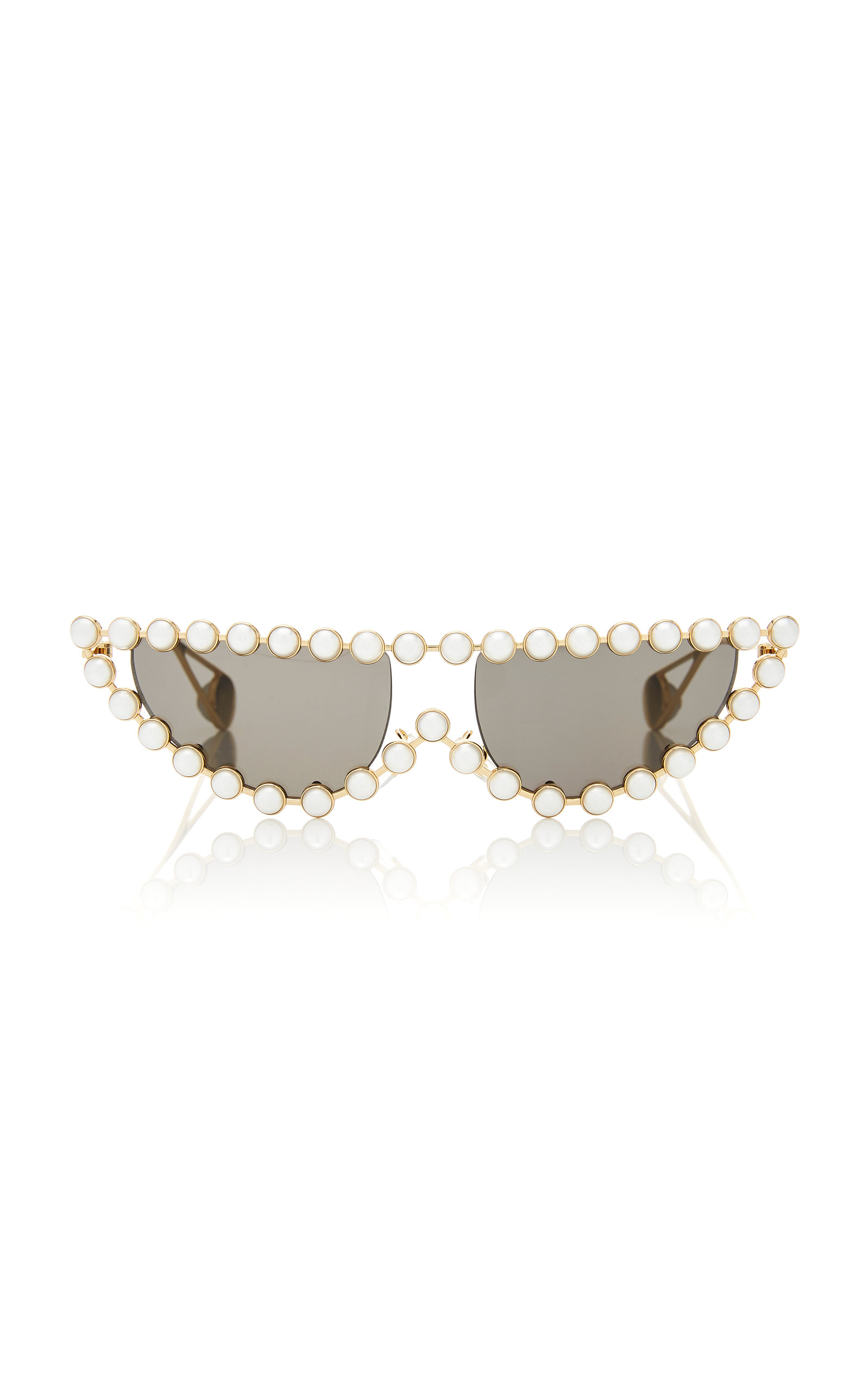 gucci pearl sunglasses cat eye