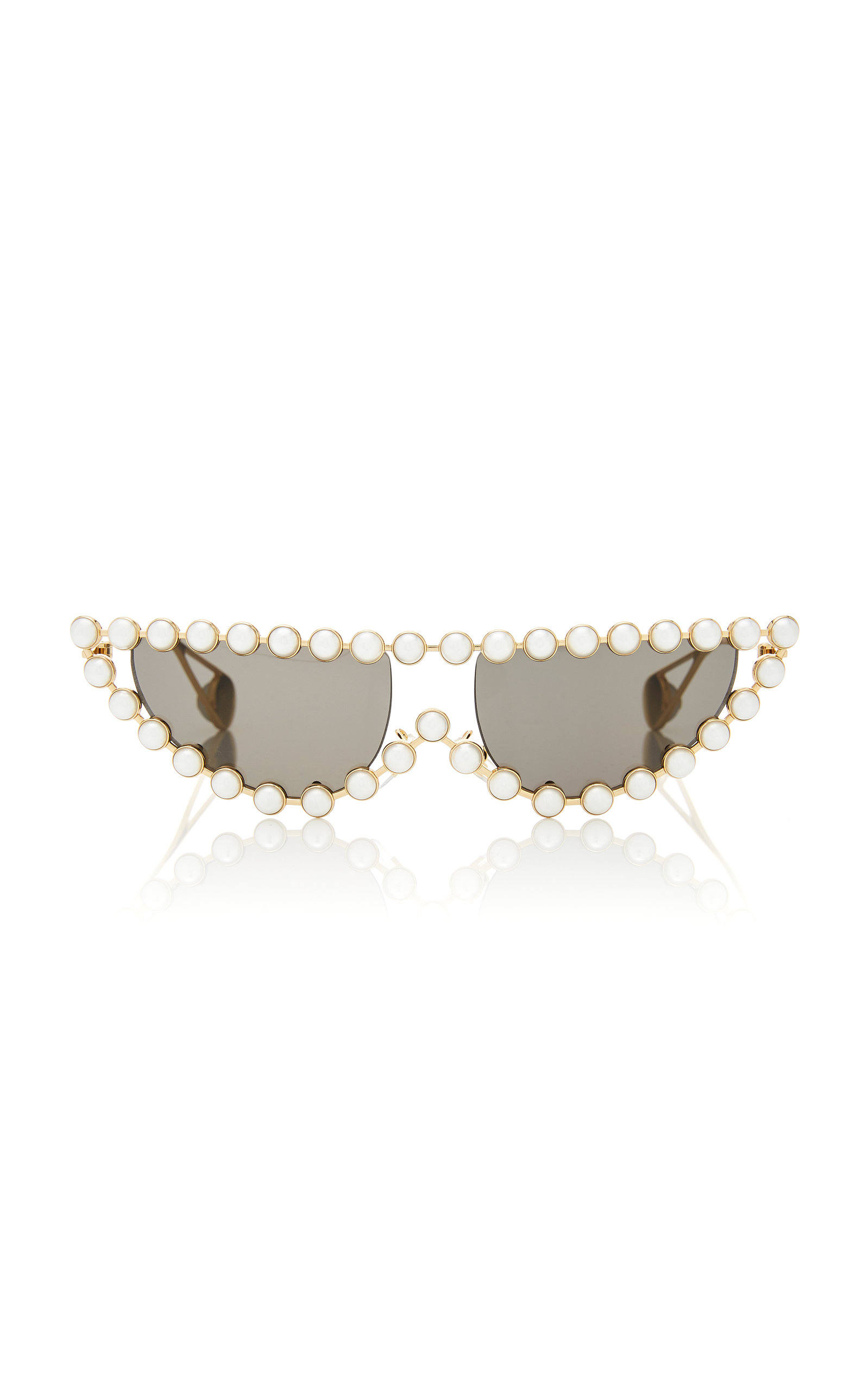 gucci cat eye pearl sunglasses