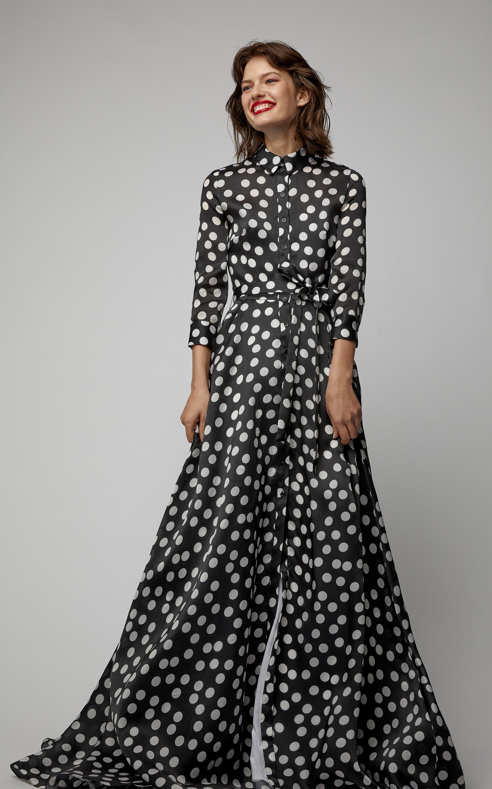 carolina herrera polka dot dress