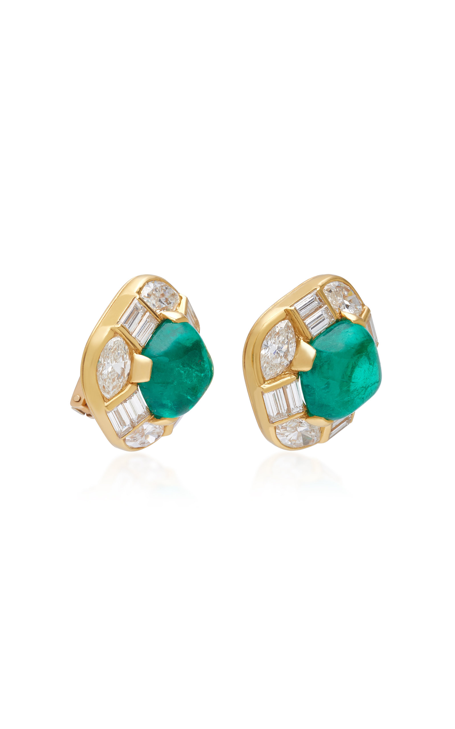 bulgari earrings emerald