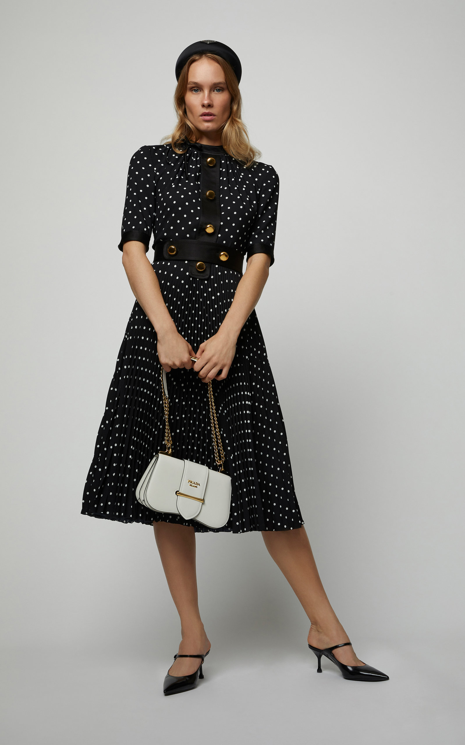 prada polka dot dress