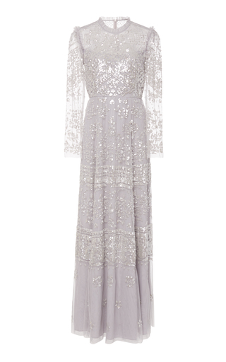Aurora Sequin-Embroidered Tulle Gown by Needle & | Moda Operandi