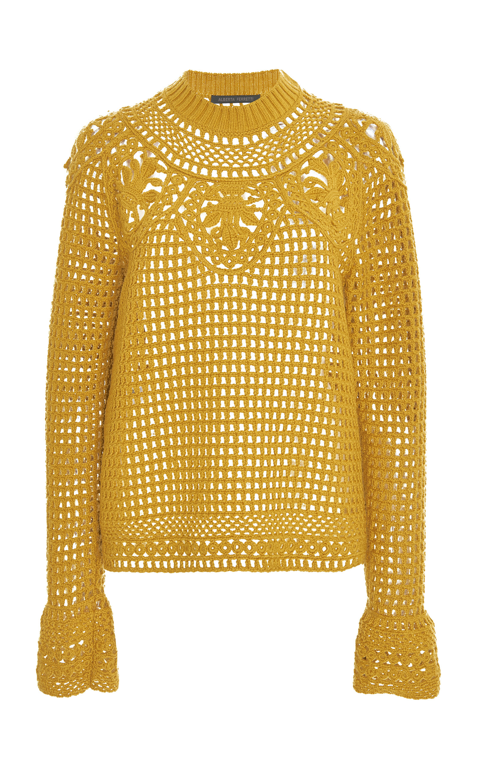 Wool Crocheted Sweater by Alberta Ferretti | Moda Operandi