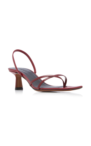 Meira Leather Slingback Sandals展示图