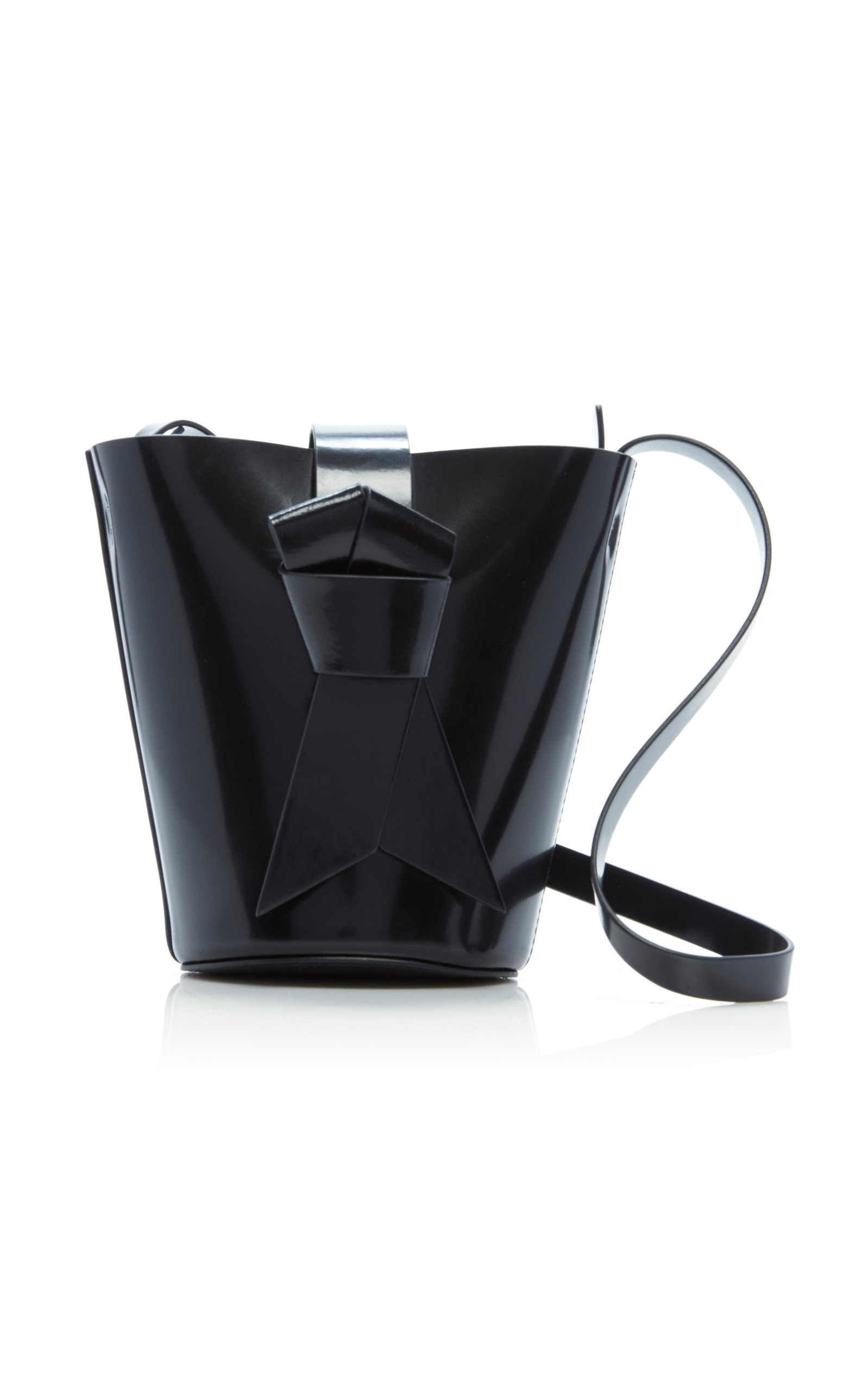 musubi knotted leather shoulder bag