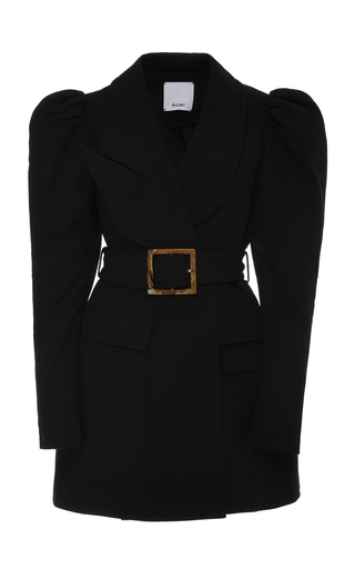 Alameda Puffed-Shoulder Belted Blazer Dress by Acler | Moda Operandi