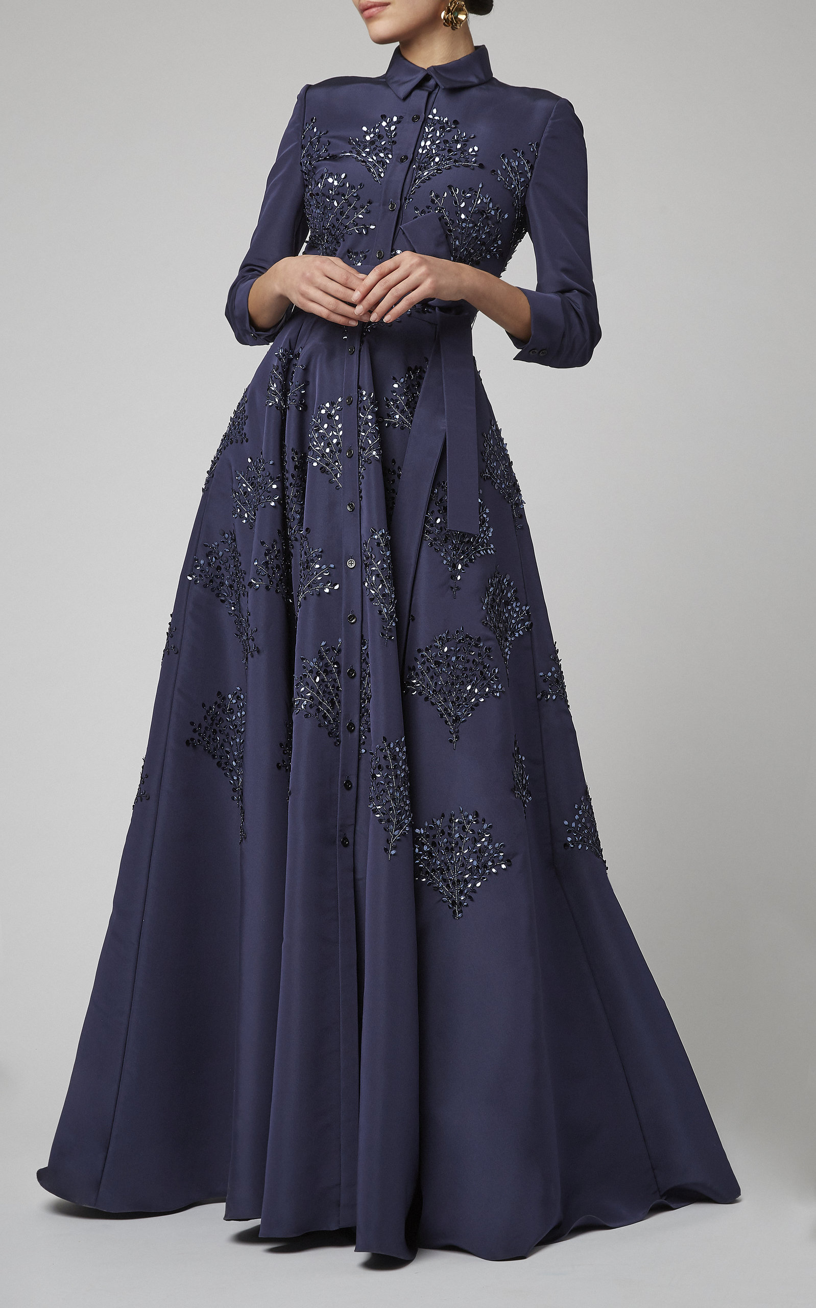 carolina herrera shirt gown