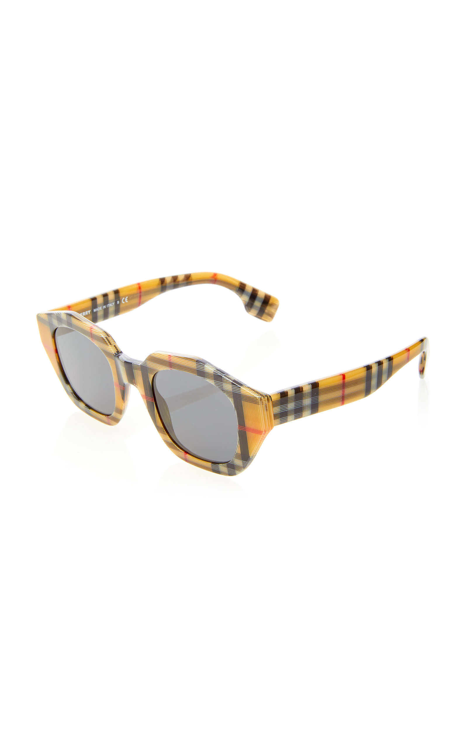 burberry hexagonal sunglasses