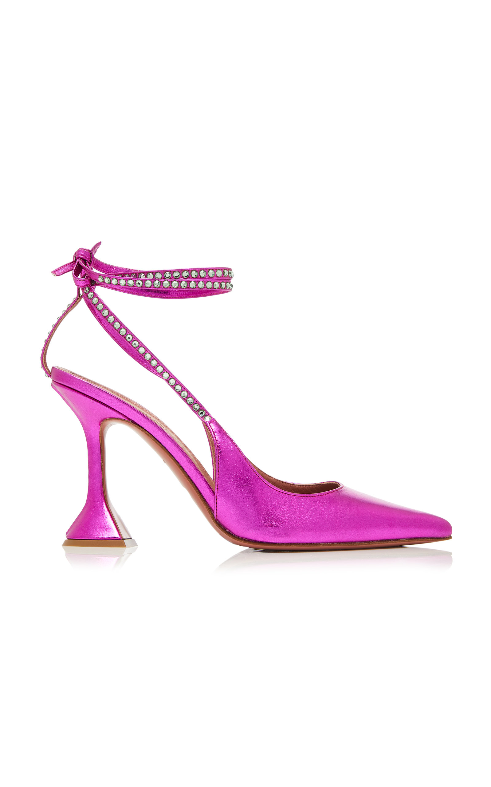 amina muaddi pink heels