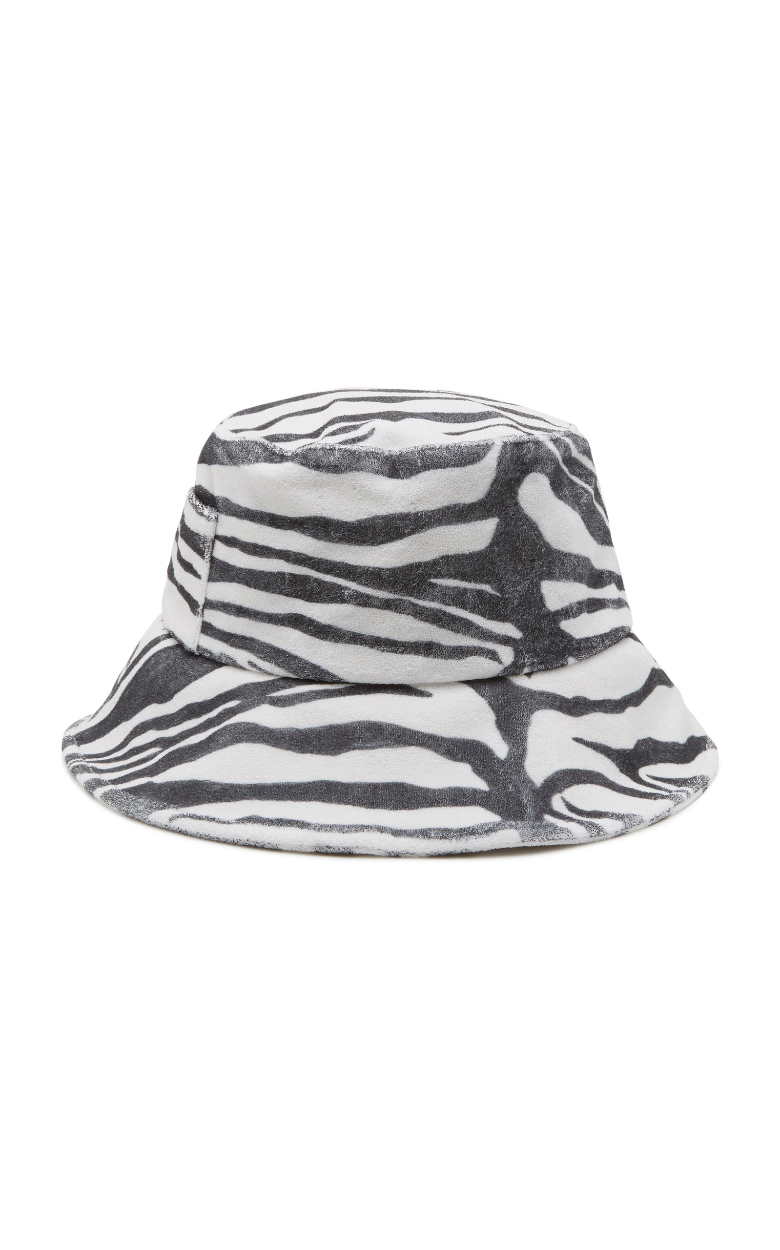 Wave Zebra Print Terry Bucket Hat By Lack Of Color Moda Operandi