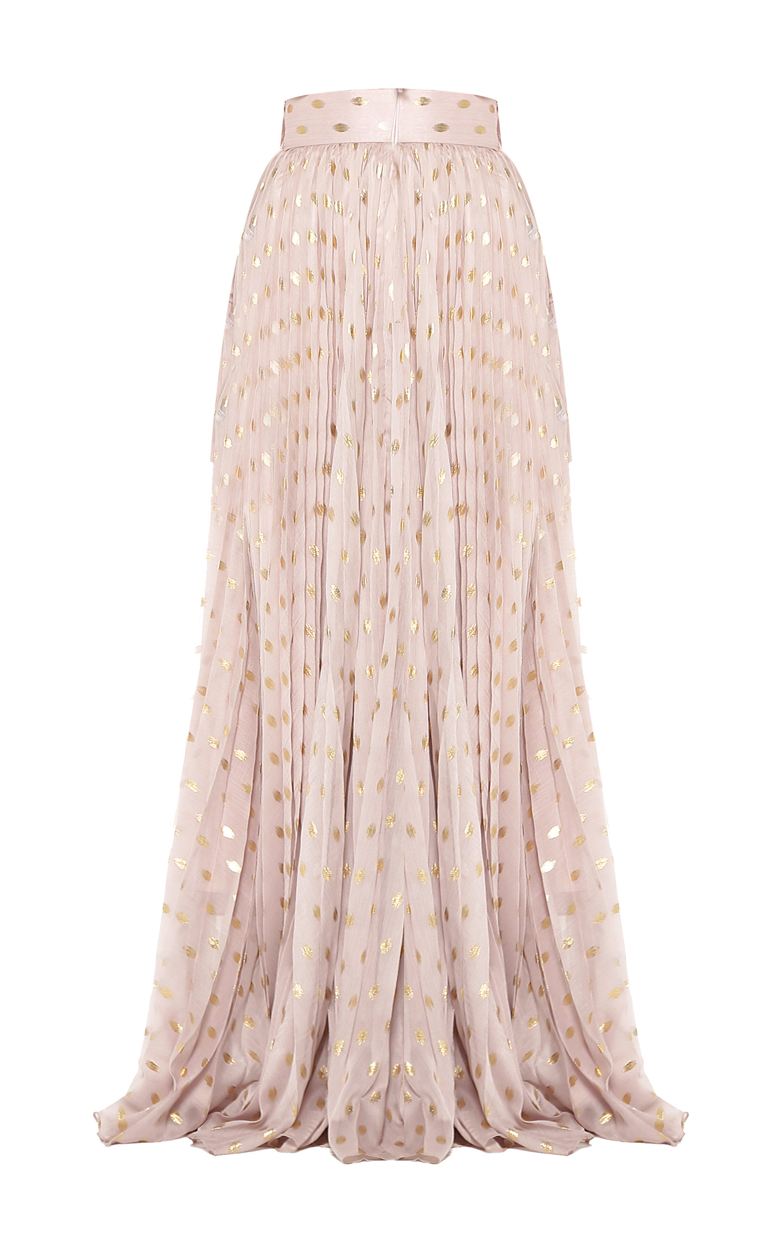 plisse maxi skirt