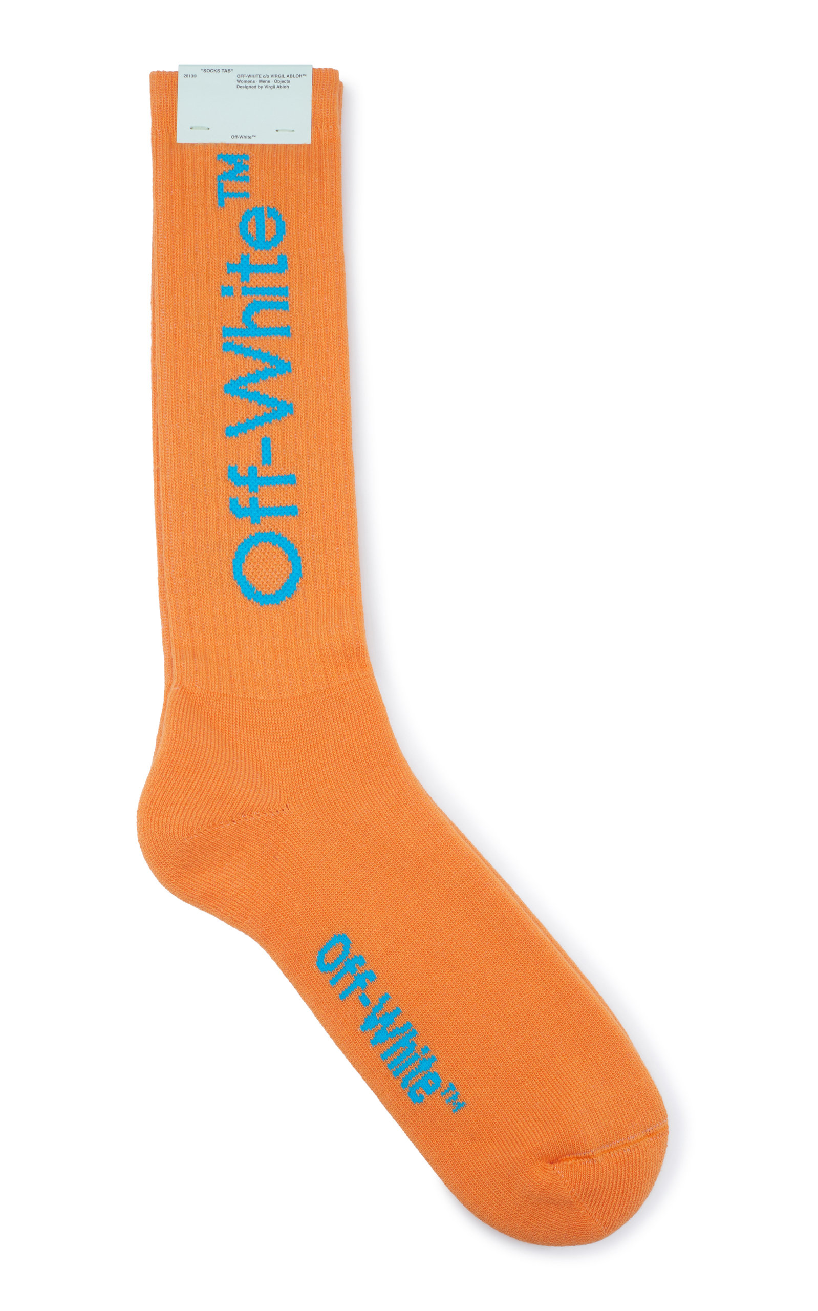 off white socks orange