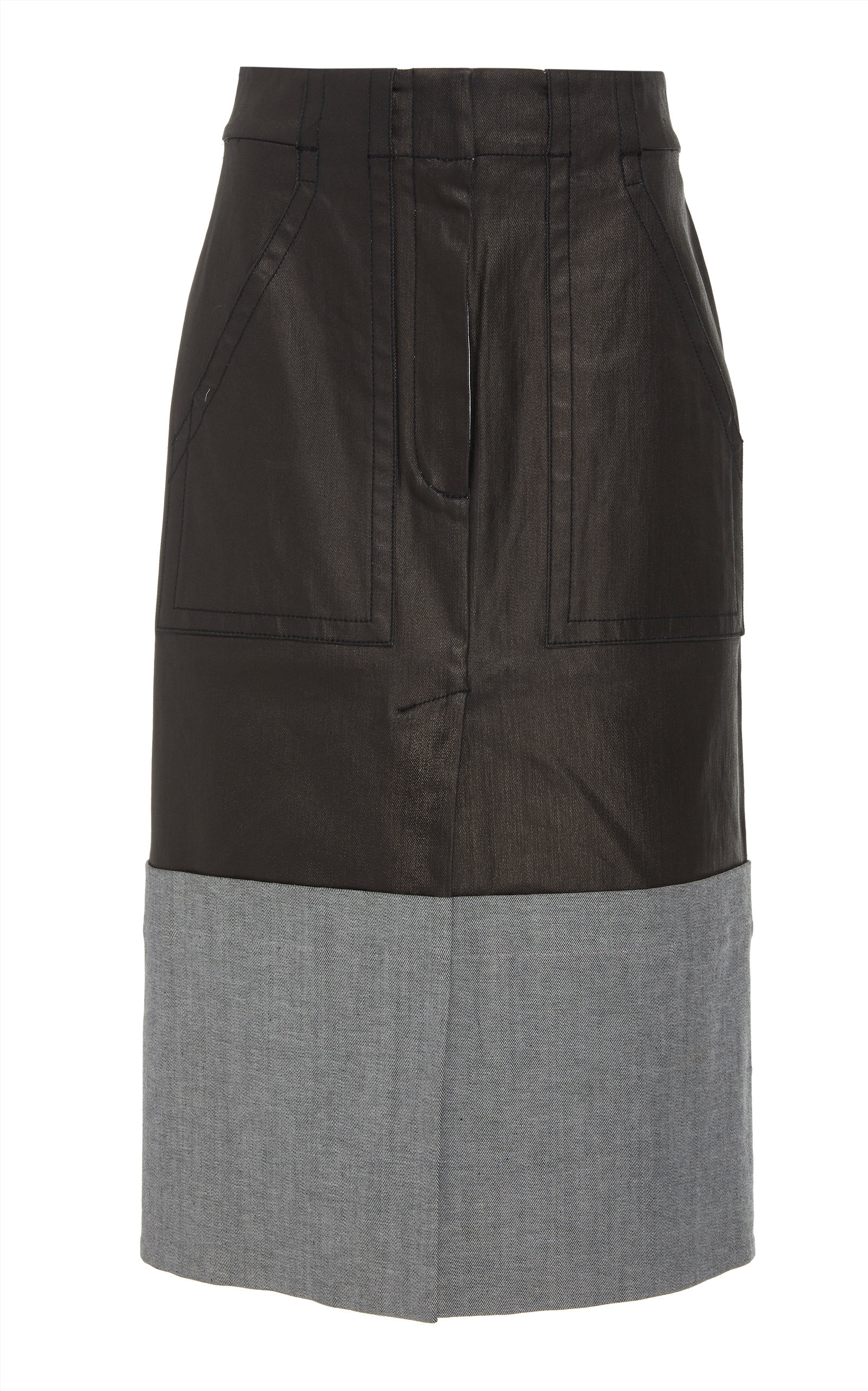 denim coated skirt
