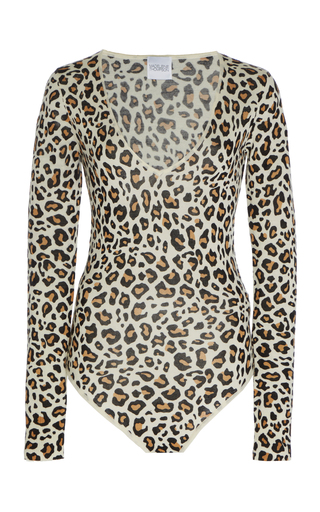 Artemis Leopard-Print Cashmere Bodysuit by Madeleine | Moda Operandi