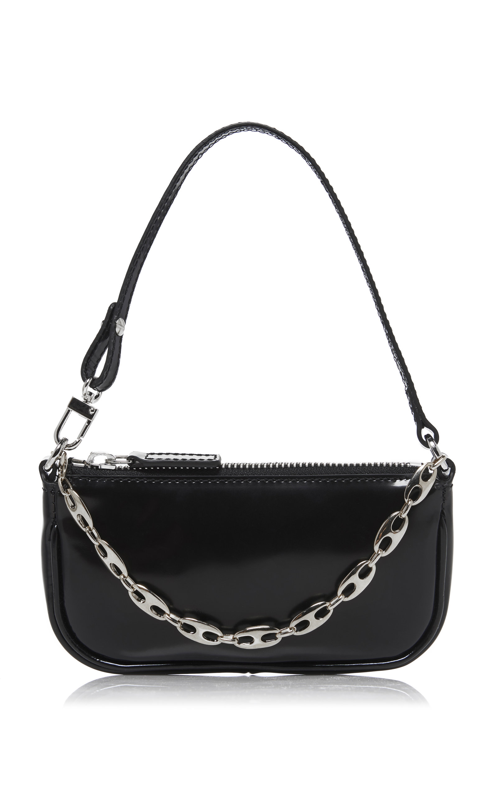 BY FARBY FAR Rachel Mini Patent Leather Shoulder Bag | DailyMail