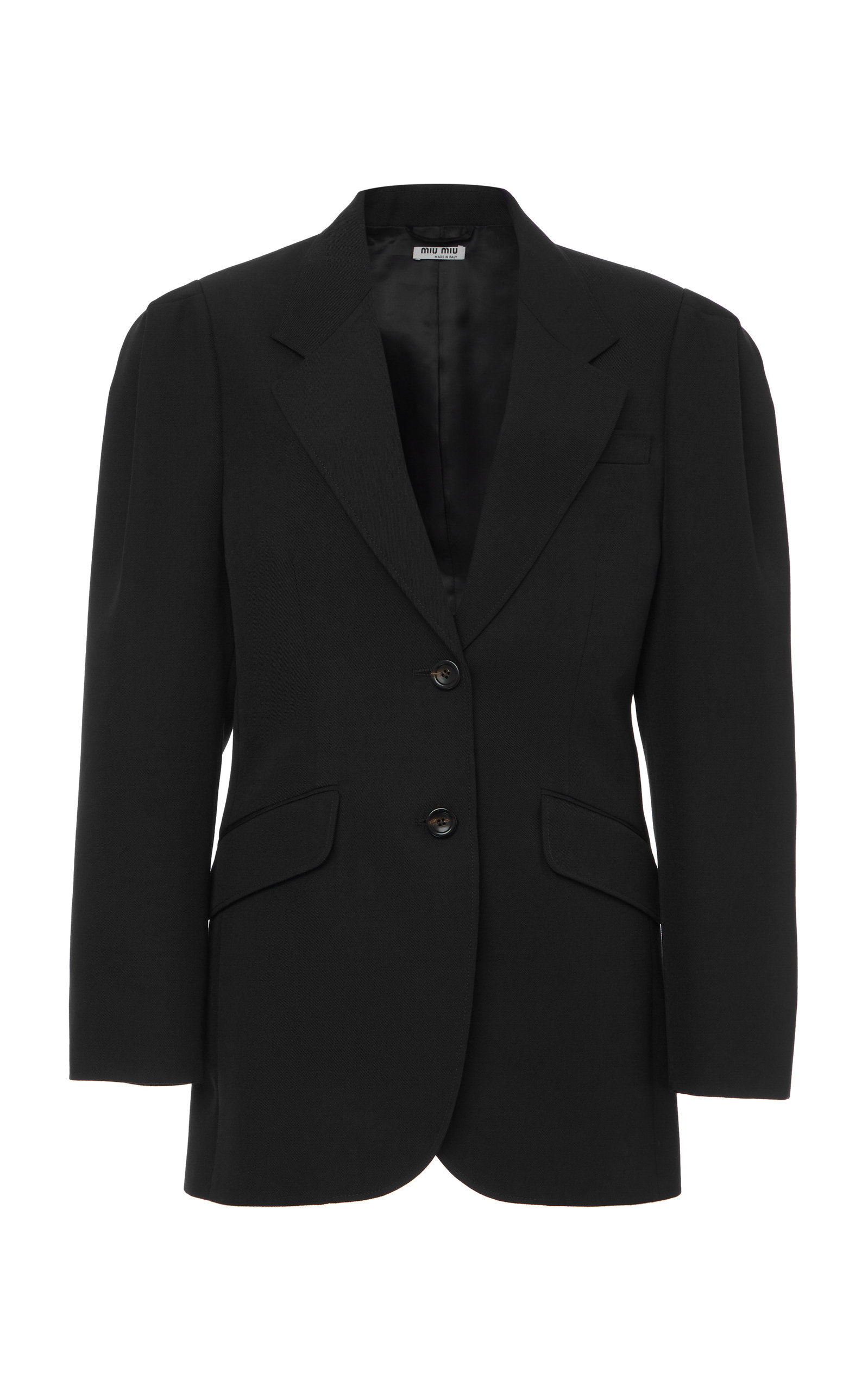 Miu Miu Puff-Sleeve Wool Blazer