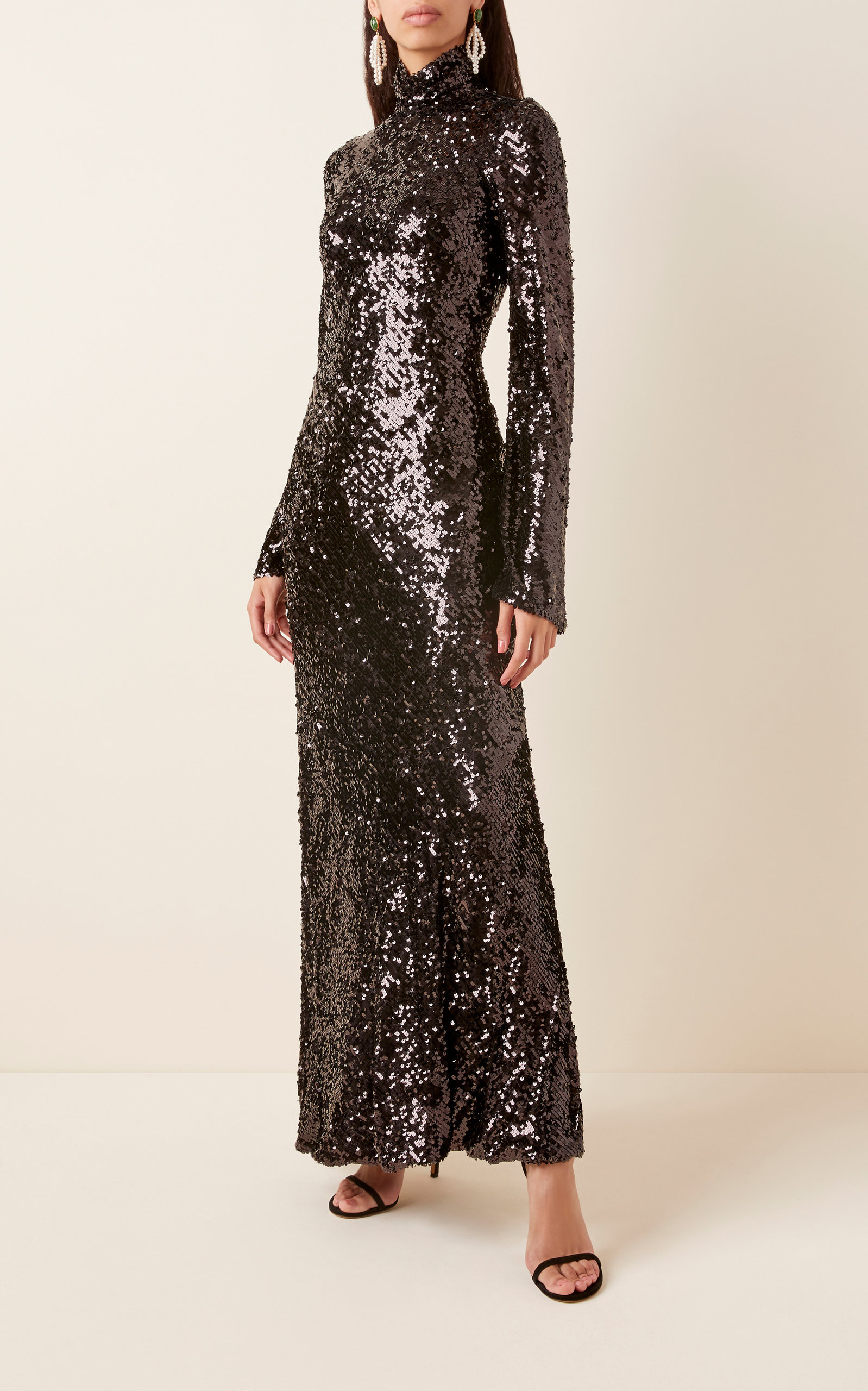 oasis black sequin dress
