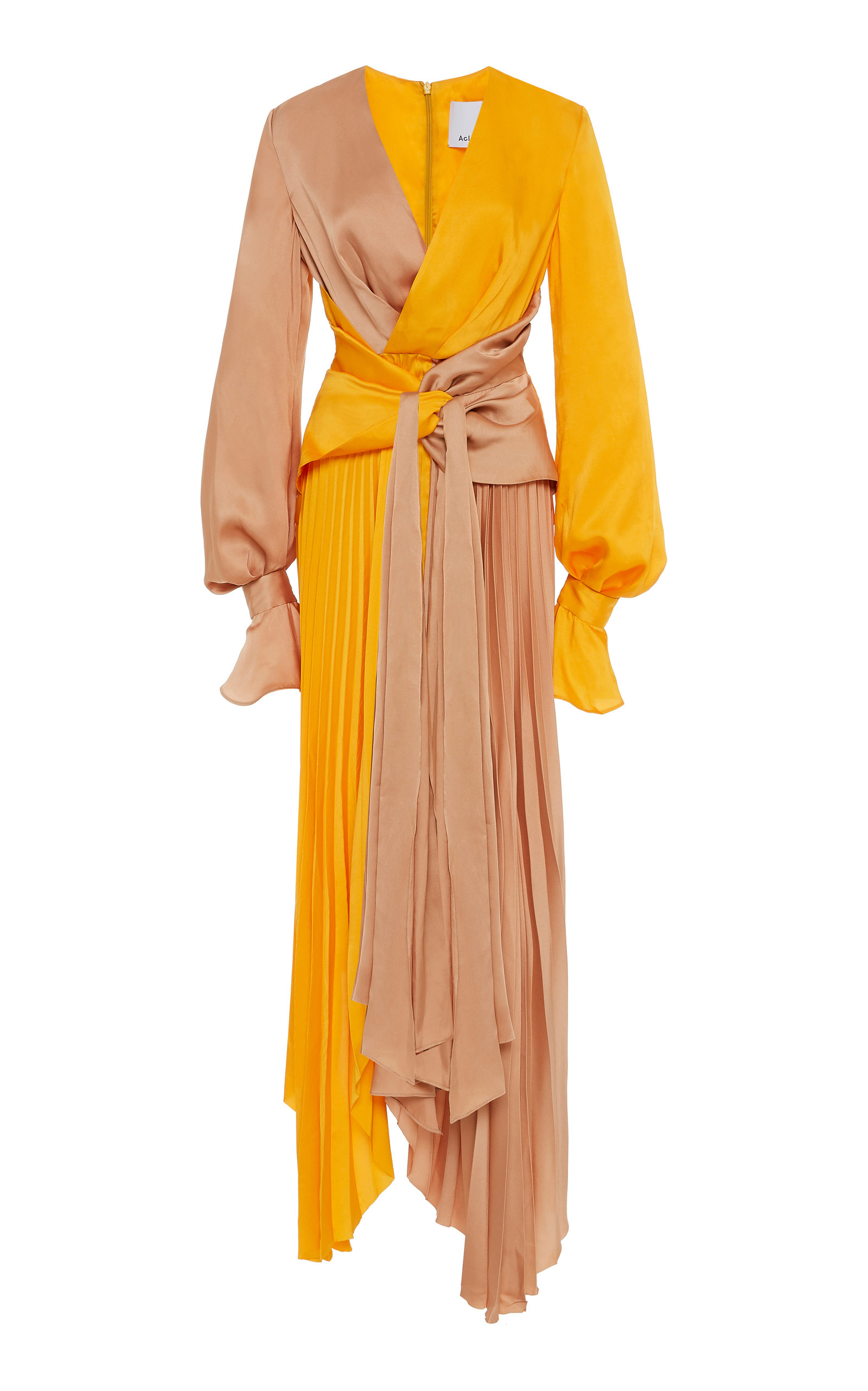 Empire Two-Tone Satin Dress by Acler | Moda Operandi