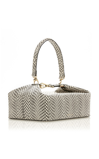 REJINA PYO OLIVIA SNAKE-EFFECT LEATHER BAG