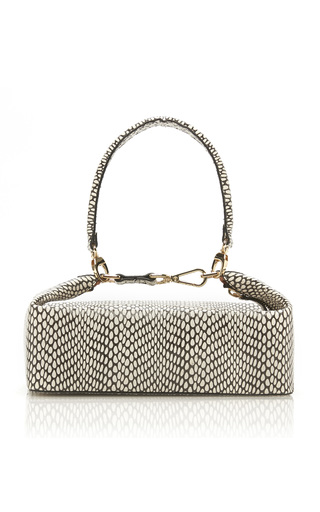 REJINA PYO OLIVIA SNAKE-EFFECT LEATHER BAG