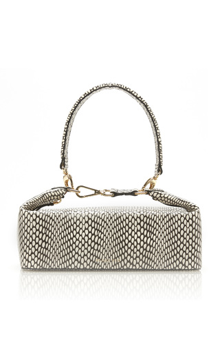 REJINA PYO OLIVIA SNAKE-EFFECT LEATHER BAG