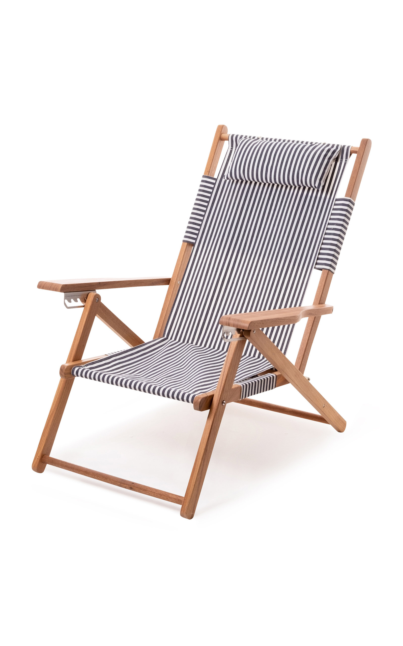 Shop Business & Pleasure Tommy Striped Canvas Beach Chair In Blue