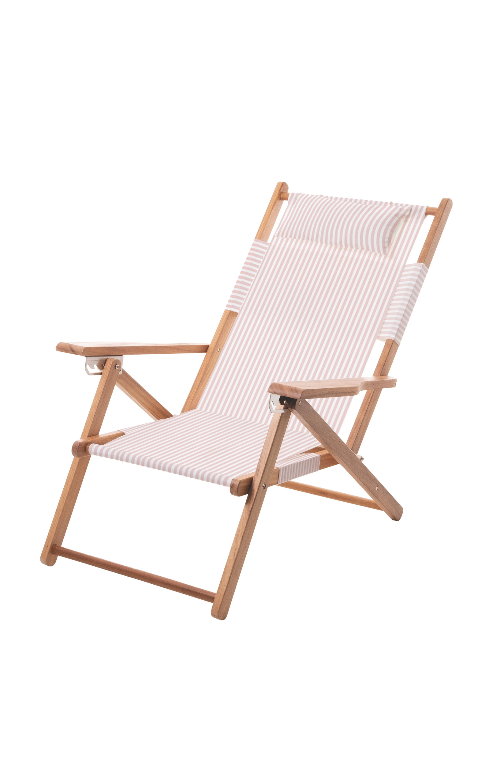 Shop Business & Pleasure Tommy Striped Canvas Beach Chair In Pink