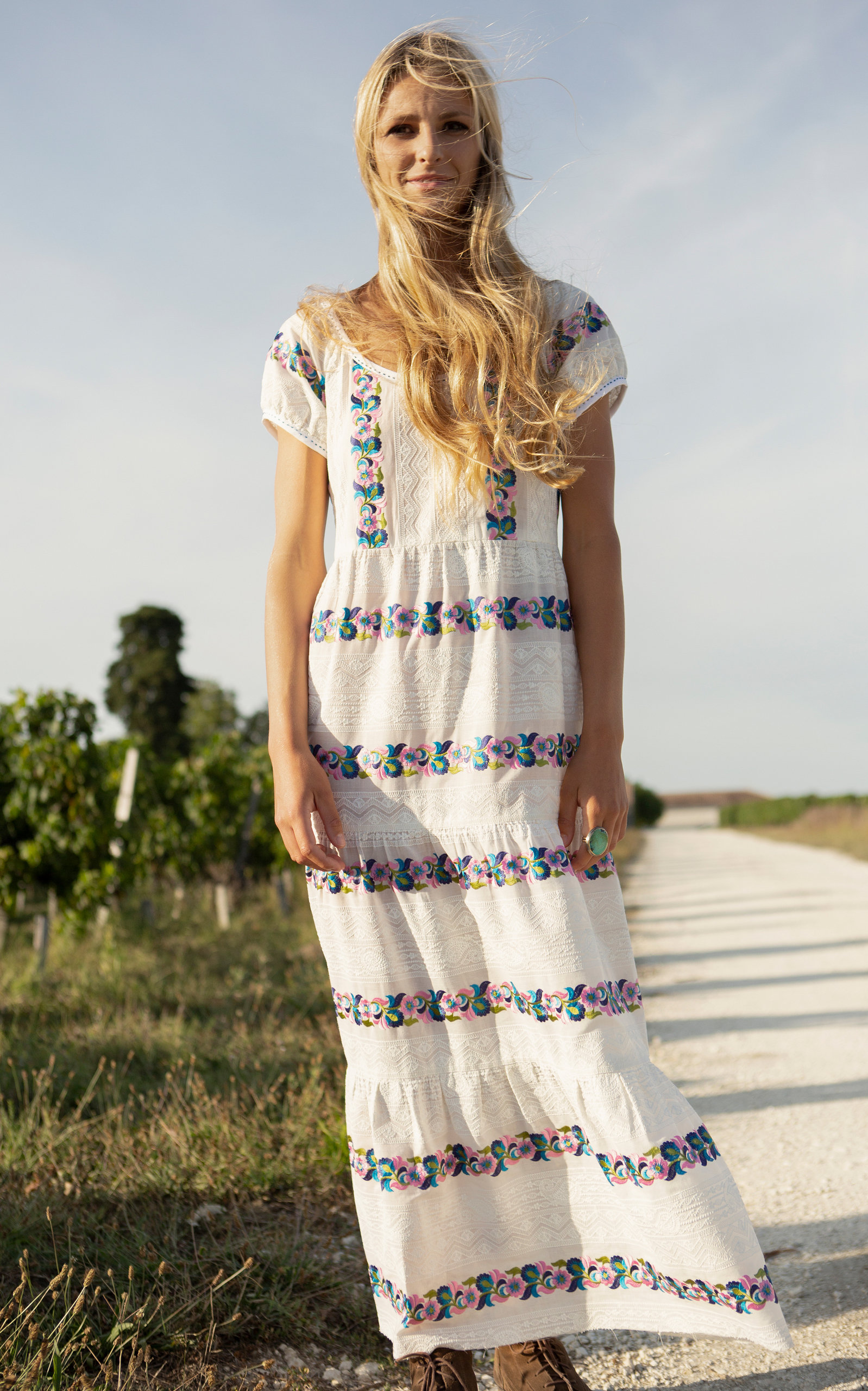 Alix Of Bohemia One Of A Kind Lucy Embroidery Dress In White