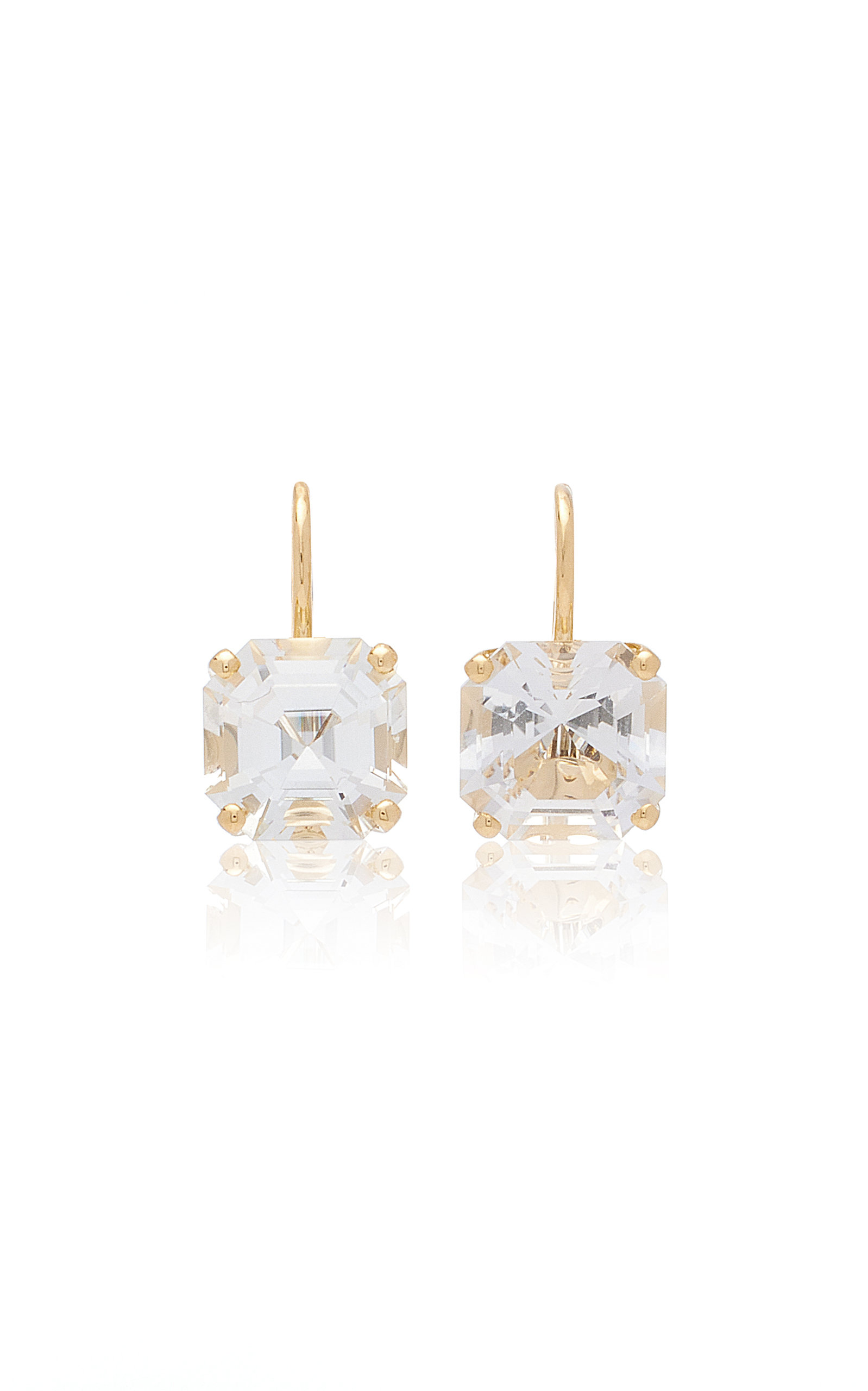 Jane Taylor Women's Twinkle Twinkle 14K Yellow Gold Topaz Earrings
