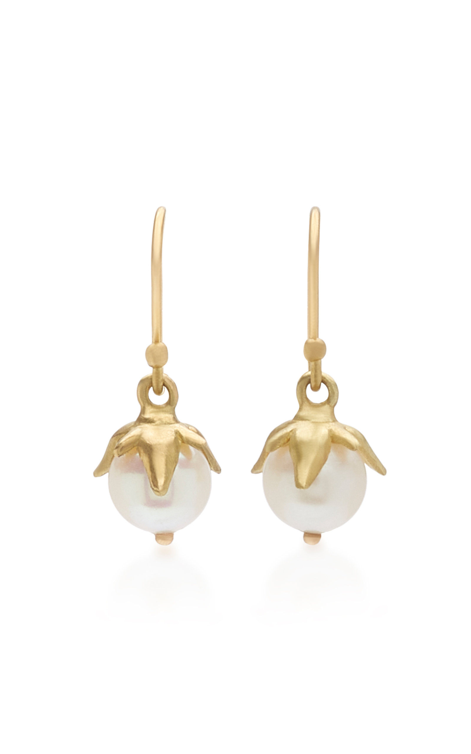 18k gold and white pearl Berries