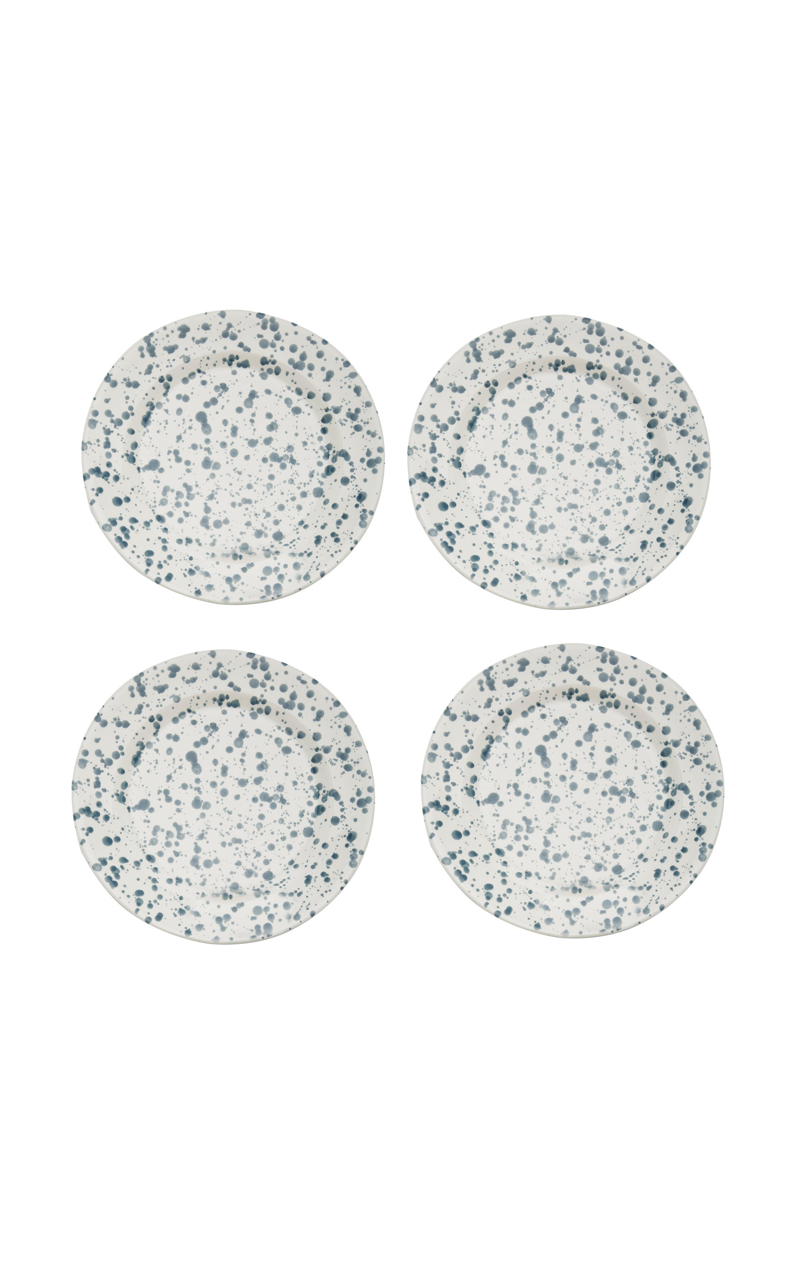 Este Ceramiche for Moda Domus Set-Of-Four Ceramic Dessert Plates - Grey