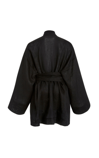 Monti Linen Kimono Robe Jacket展示图