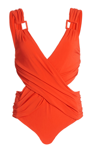 Lava Mirage Wrap-Front Swimsuit by Johanna Ortiz | Moda Operandi