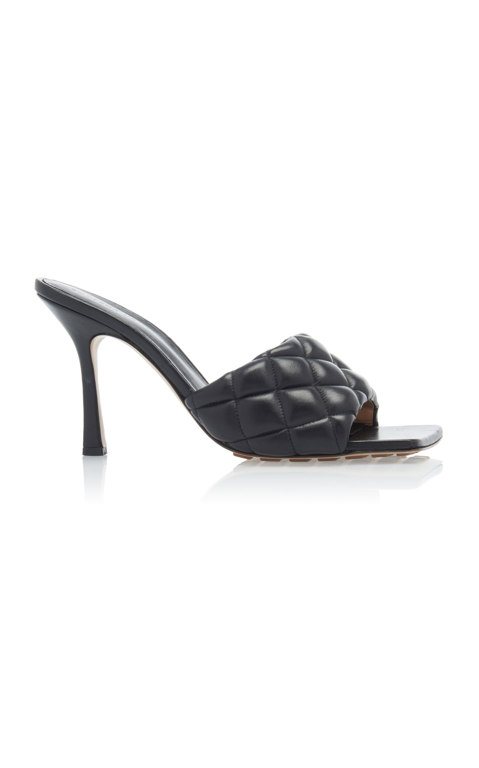 Bottega Veneta – Women's Padded Leather Mules – Black – Moda Operandi