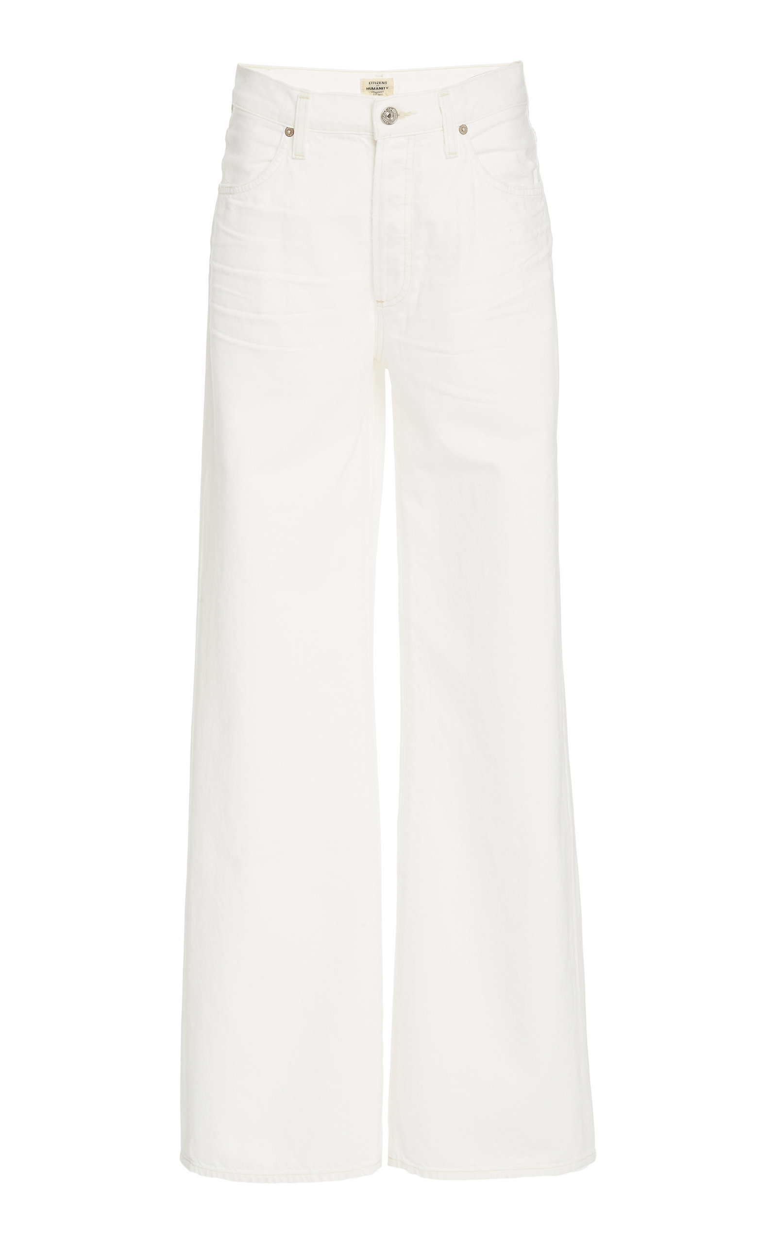 Citizens of Humanity Annina Rigid High-Rise Wide-Leg Jeans - White