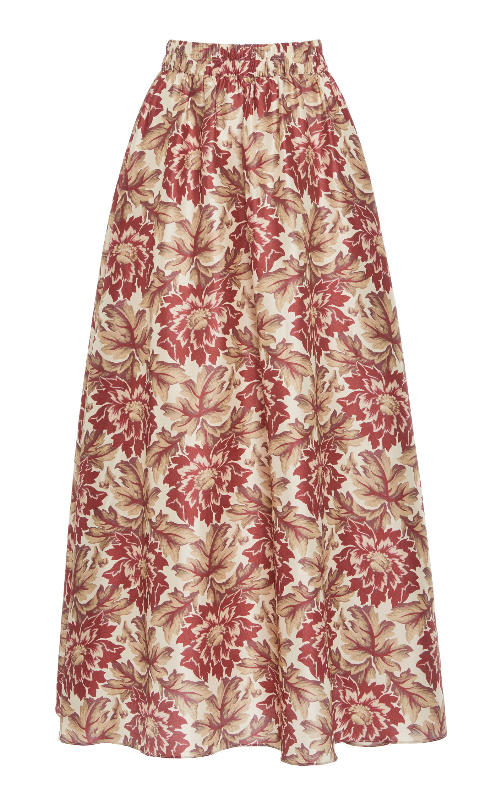 SIRSIR Valetta Floral-Print Silk Maxi Skirt | DailyMail