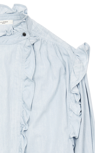 Gossia Ruffled Cotton-Voile Shirt展示图