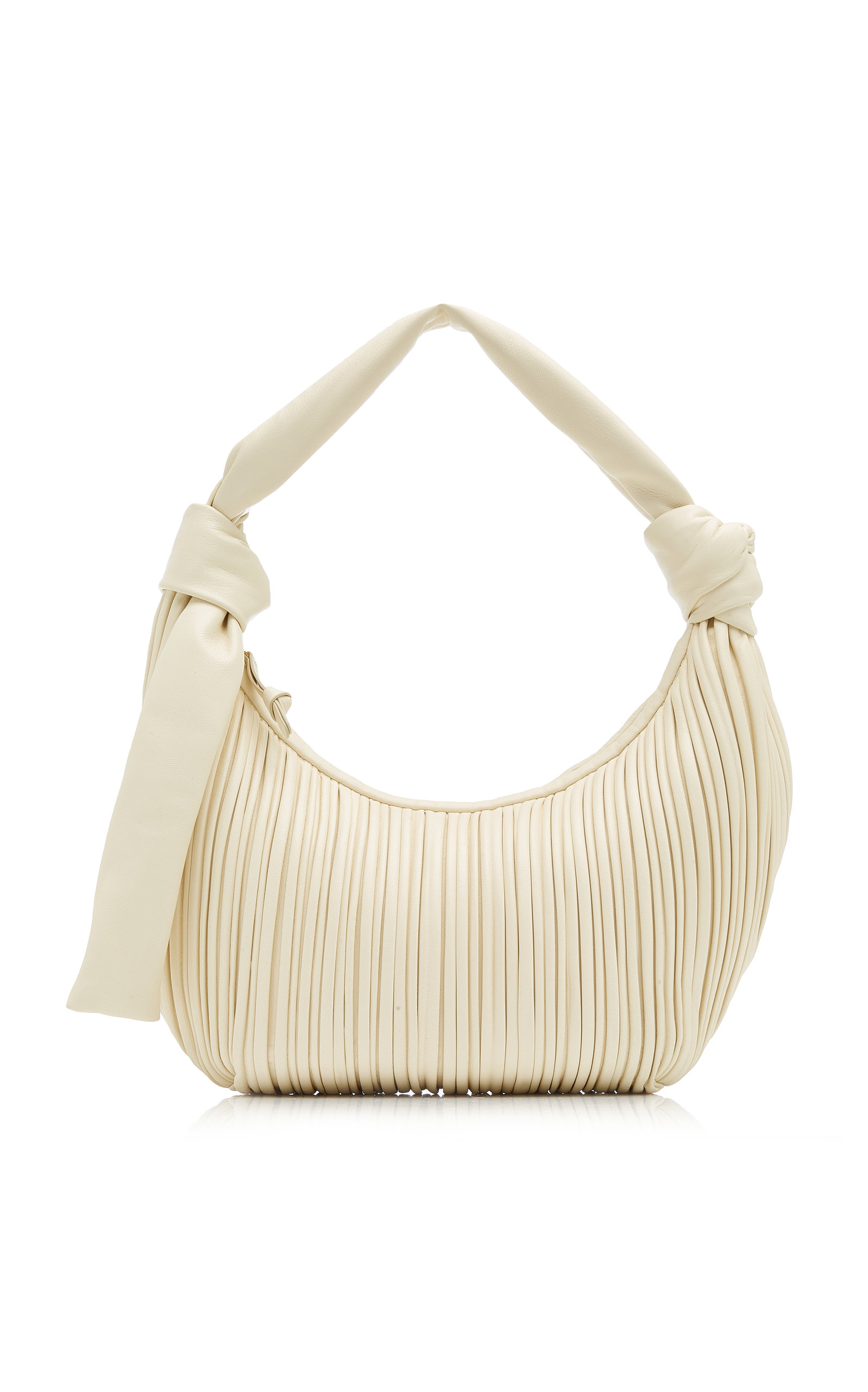 Neous NEPTUNE PLEATED LEATHER SHOULDER BAG