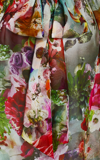 Floral-Printed Raglan Sleeve Top展示图