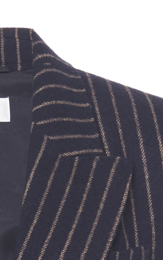 Leccio Pinstriped Wool-Cashmere Blazer展示图