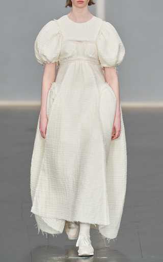 Lissy Puffed-Sleeve Canvas Dress展示图